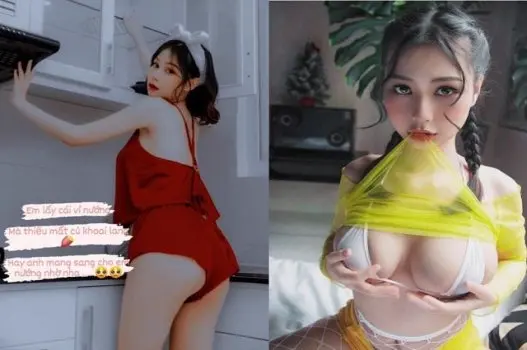 Ảnh thumbnail video Nguyễn Hàn Nhi 2k2 khoe cặp vú to lớn con đĩ Nguyễn Hàn Nhi 2k2 kéo áo lên khoe vú to căng tròn trước máy