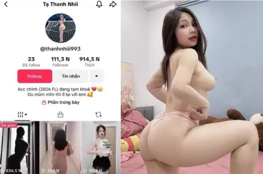 Ảnh thumbnail video Sex Tạ Thanh Nhi TikTok da trắng mông to mê doggy