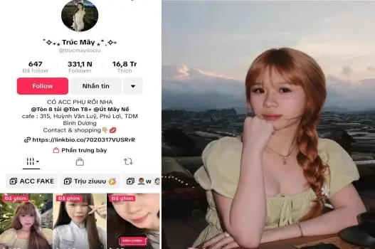 Ảnh thumbnail video Lộ clip sex Trúc Mây tiktoker 300K follow